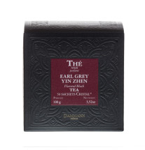 Thé Noir Earl Grey Yin Zhen Boîte 50 sachets Cristal Dammann Frères