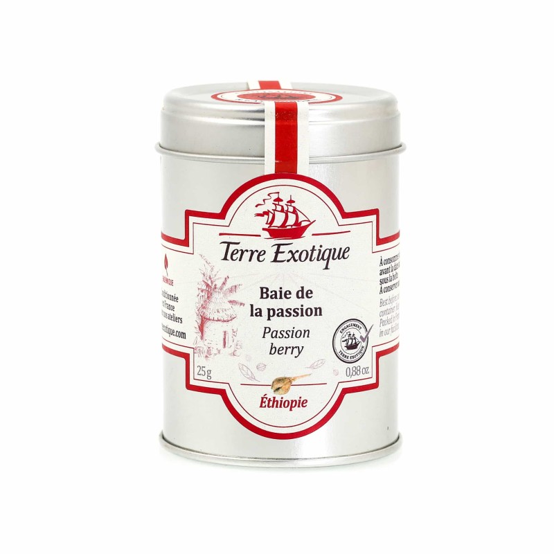 Baies de la passion - Boîte 25g- Terre exotique Baies de la passion - Boîte 25g- Terre exotique
