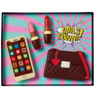 Boite cadeau ensemble pour fille en chocolat -135g