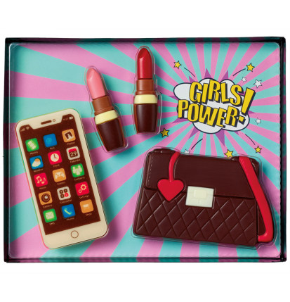 Boite cadeau ensemble pour fille en chocolat -135g