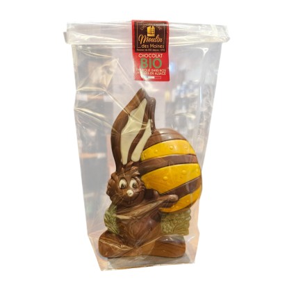 Lapin et Oeuf Au Chocolat Au Lait - Moulin des Moines- BIO- 150G