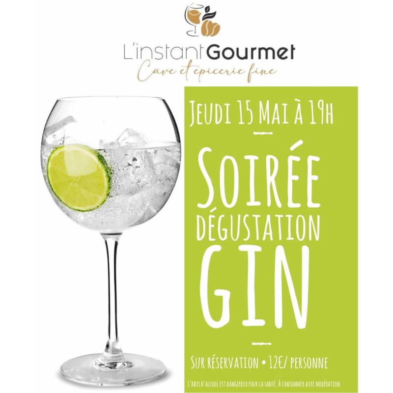 Soirée Dégustation Gin - Jeudi 15 Mai à 19h