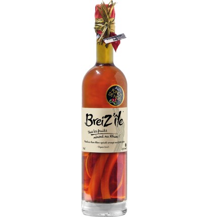 RHUM ARRANGE ANANAS ORANGE CAFE- BREIZ'ÎLE- 70 CL