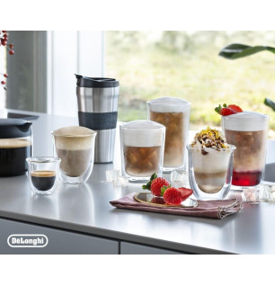 Lot de 2 tasses latte macchiatto 33cl - DELONGHI