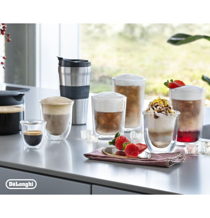 Lot de 2 tasses latte macchiatto 33cl - DELONGHI