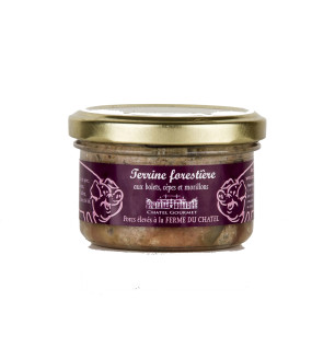 Terrine forestiere aux bolets, cepes et morillons 90g - Châtel Gourmet