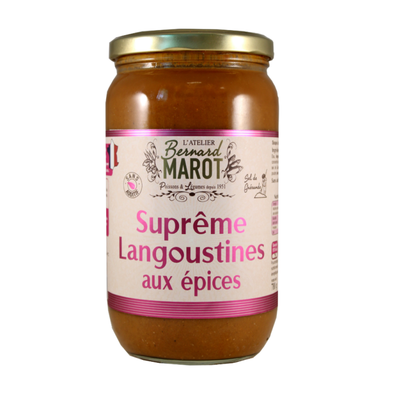 Suprême de Langoustine aux épices - Bocal 780g Suprême de Langoustine aux épices - Bocal 780g